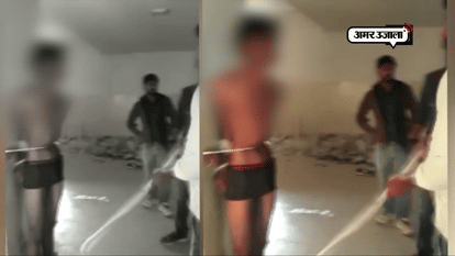 video goes viral of man beaten up in jiapur nims college