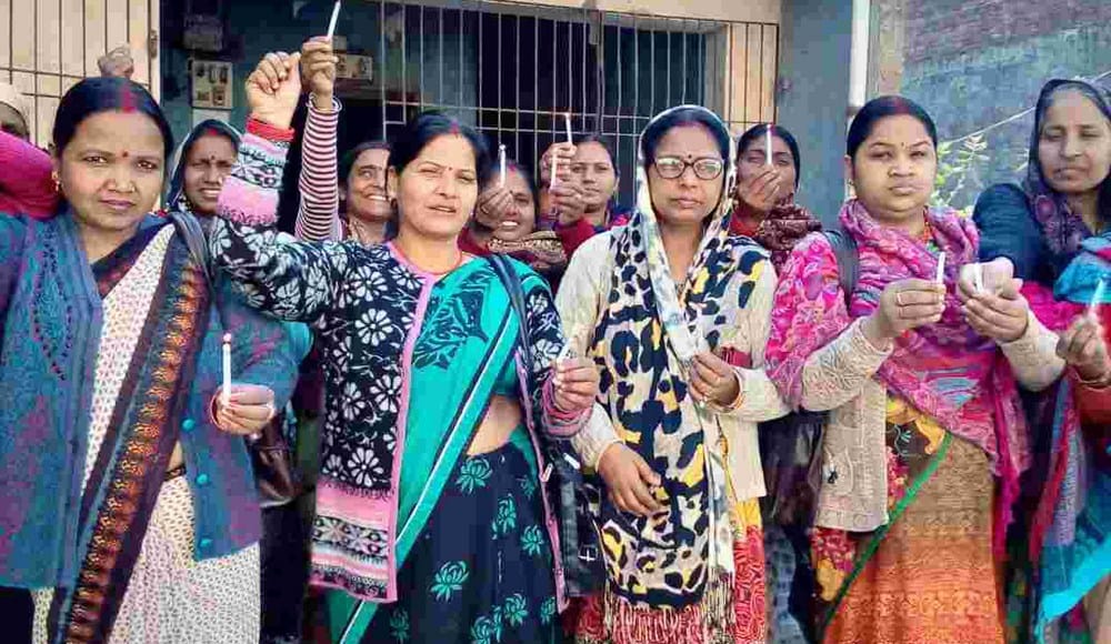 aaganbadi workers protested0