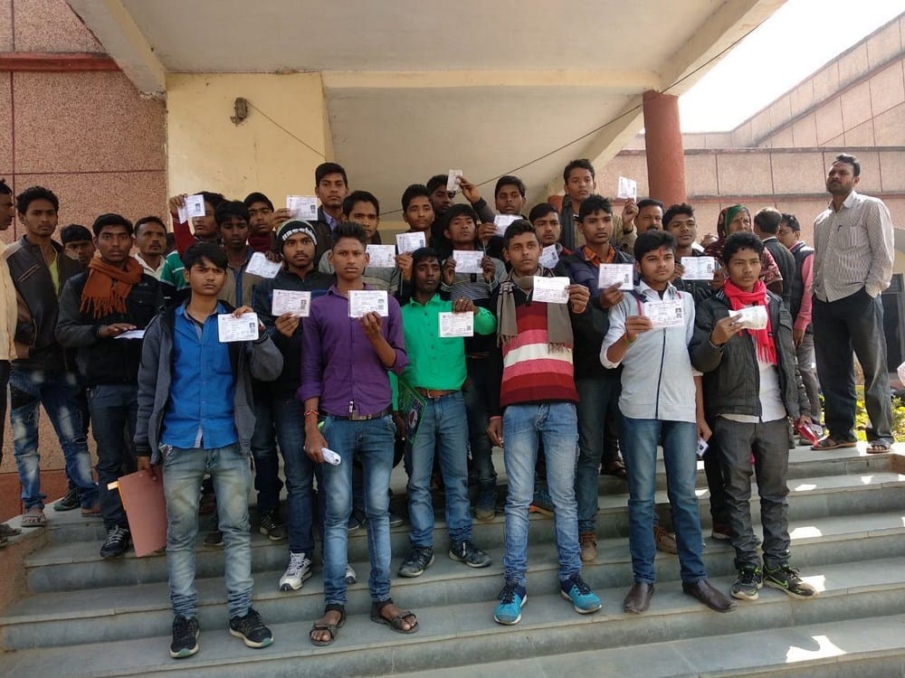 protest on examination center
