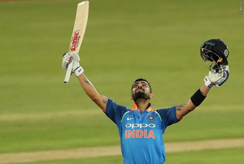 virat kohli equals sachin tendulkars record of completing two thousand runs in most occasion