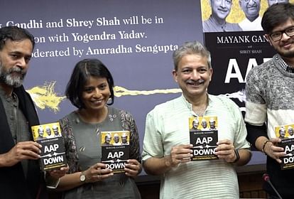 Former AAP leader, Mayank Gandhi was talking during his book launch "AAP and Down" in delhi 