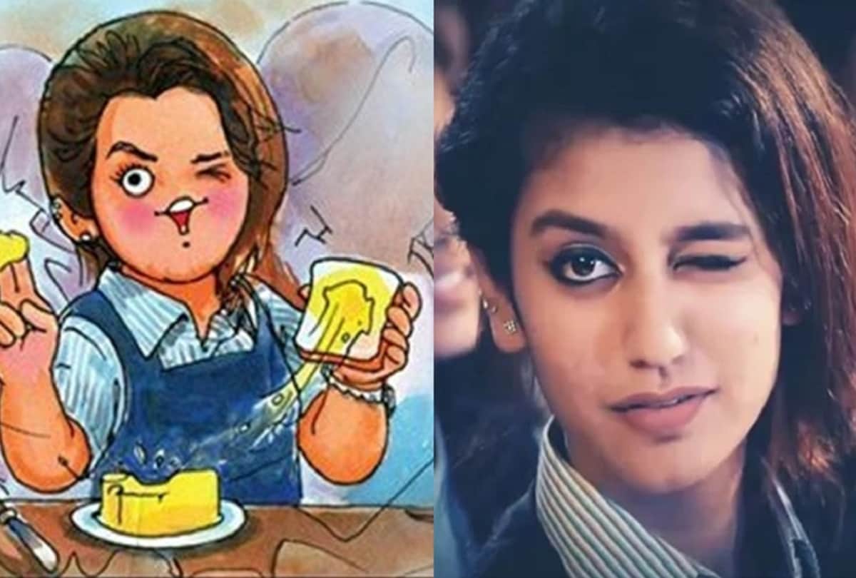 amul ad on priya prakash varrier viral wink