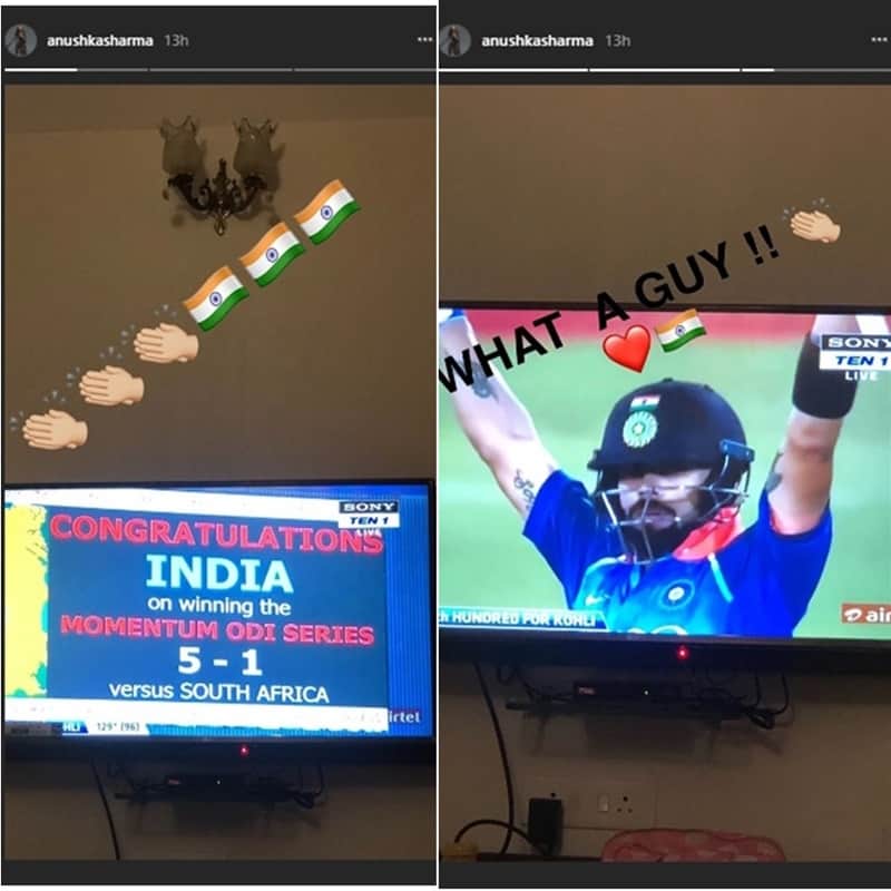 This is how Anushka Sharma celebrates Husband Virat Kohli century