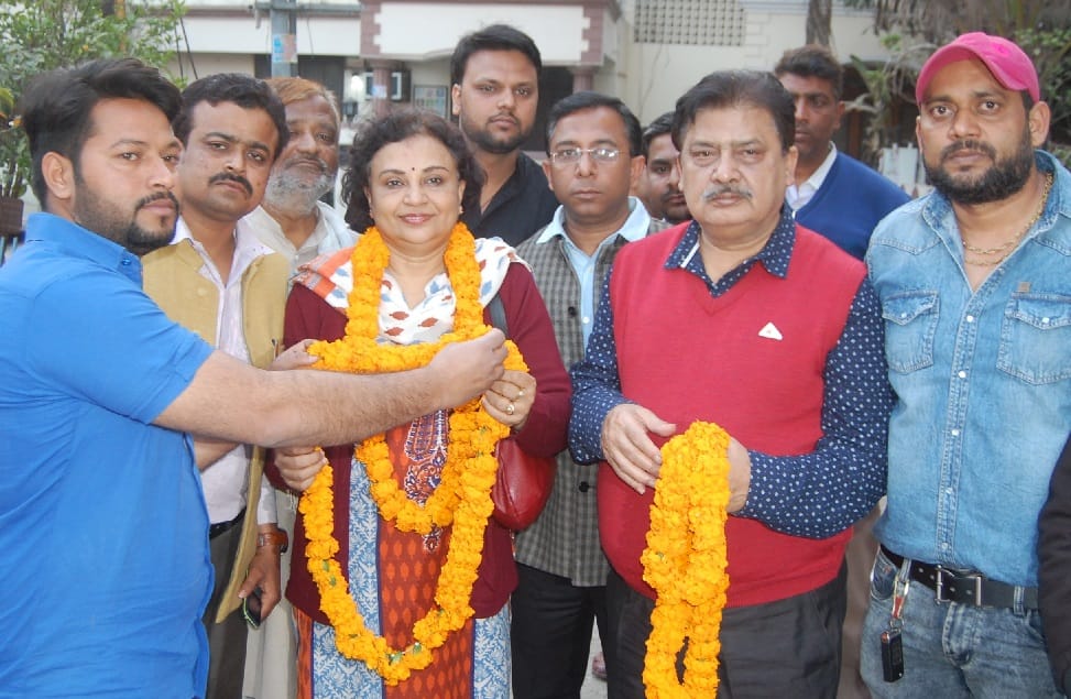 डॉ. सुरहीता करीम का कांग्रेसियों ने किया स्वागत