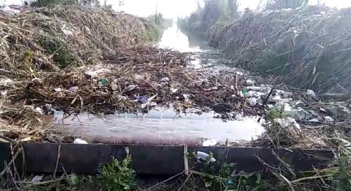 Water on railway track