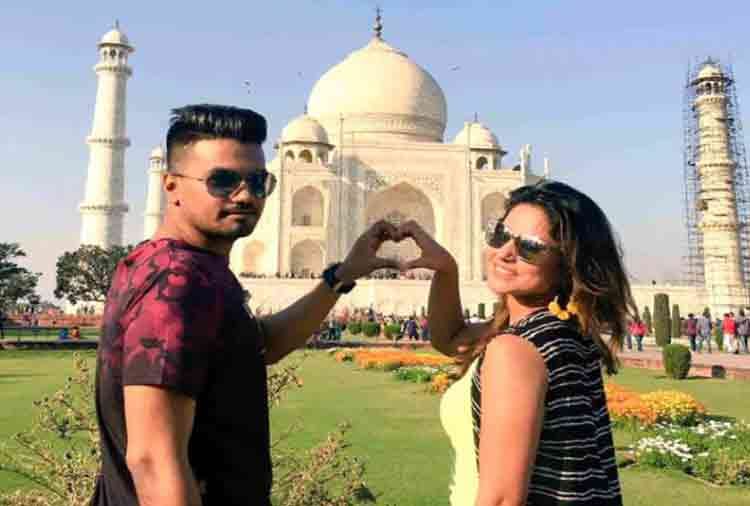 hina khan romantic dance video with boyfriend Rocky Jaiswal in srilanka
