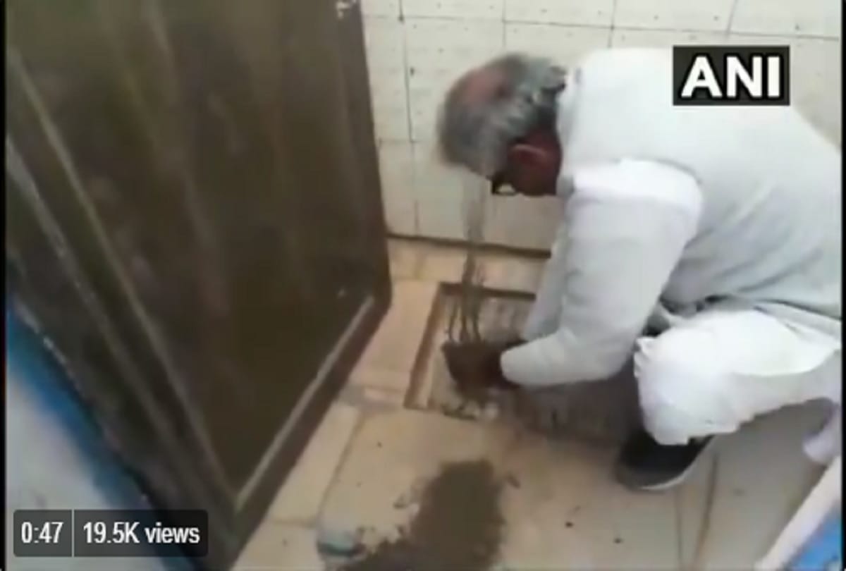 Madhya Pradesh: Video of BJP MP Janardan Mishra, emphasizing Modi swachta campaign on social media