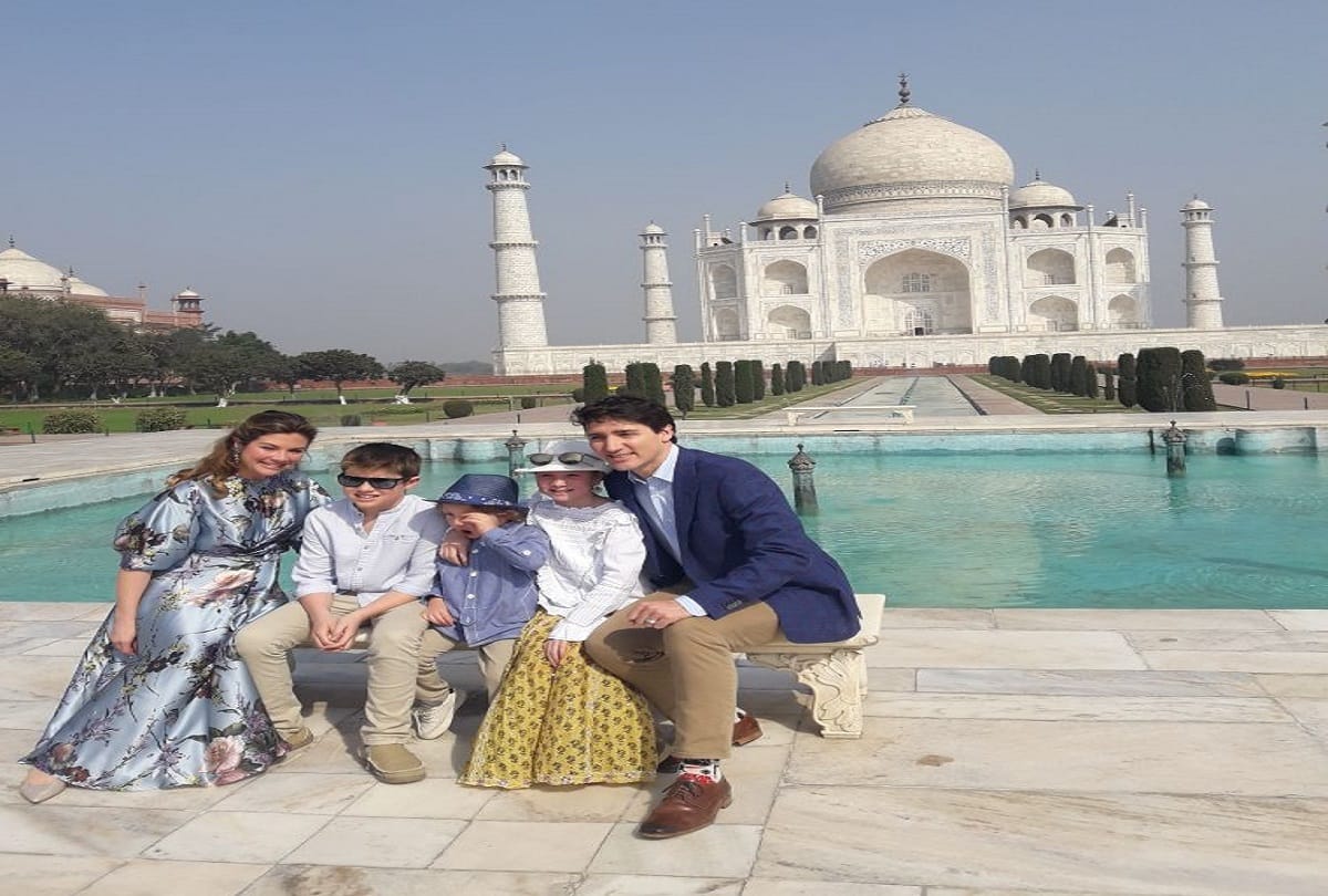 Canadian Prime Minister JustinTrudeau visits Agra Taj Mahal