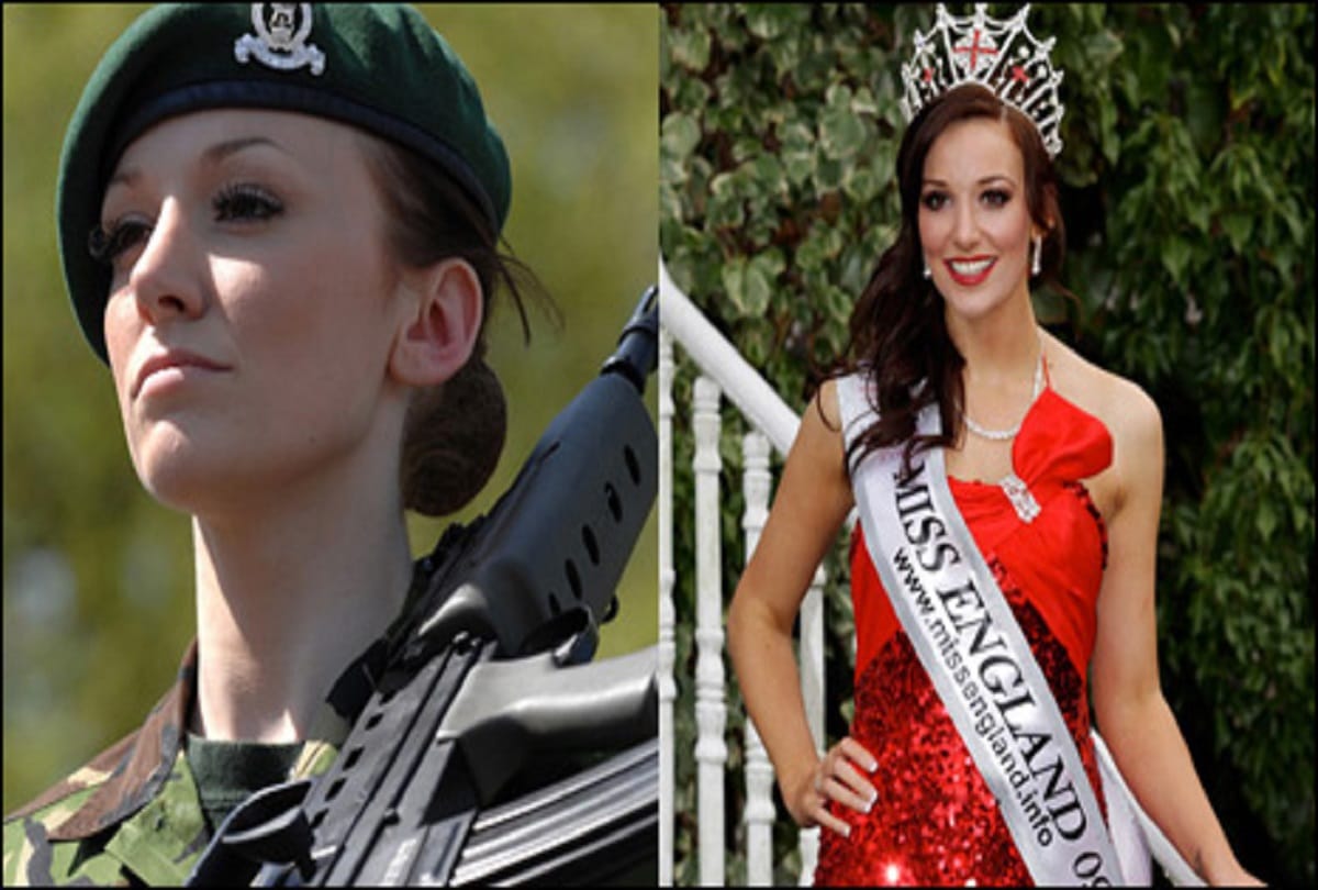 an army officer and miss england katrina hogde resign from army 