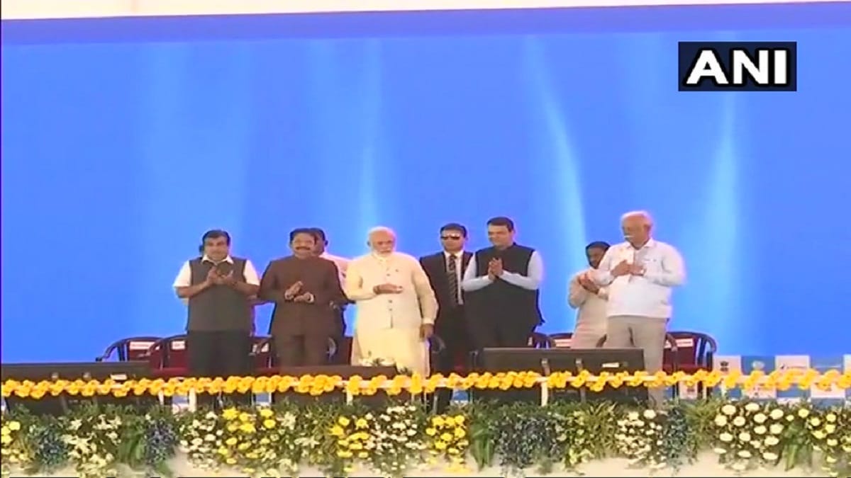 Mumbai: foundation stone laying ceremony of Navi Mumbai International Airport by Pm modi