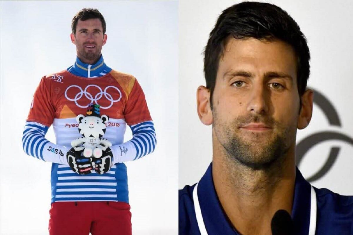 Novak Djokovic's duplicate Pierre Vaultier won gold medal in winter Olympics
