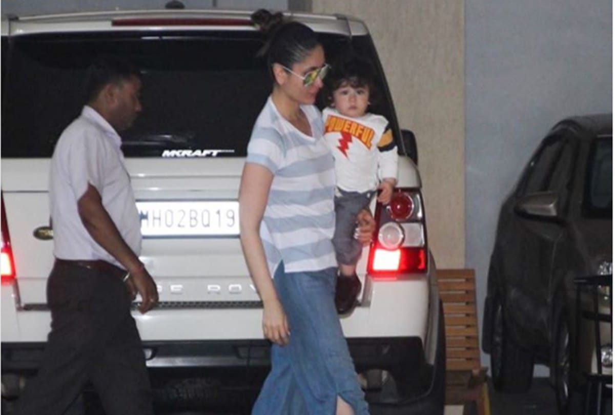 Kareena Kapoor Khan and baby Taimur visits his granny Babita on sunday
