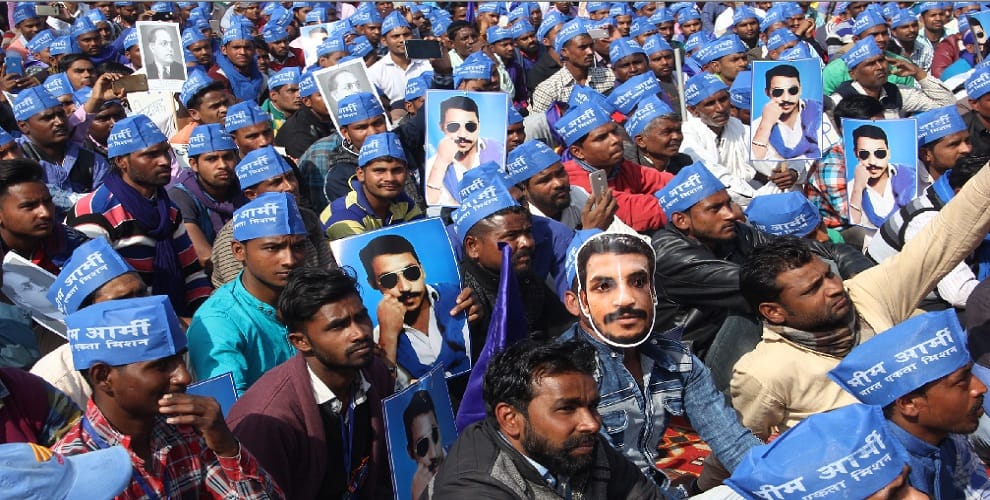 Bhim Army preparing for Jail Bharo movement, thousands of people gathered for the release of Ravan