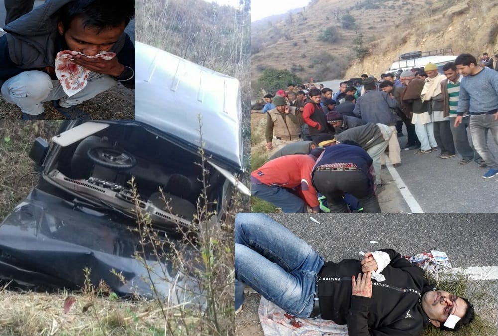 Accident in tehri one killed rescue photos