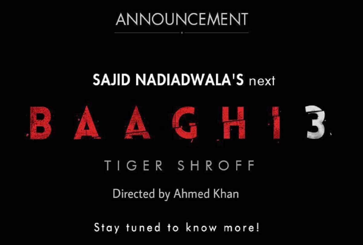Tiger Shroff film Baaghi 2 new poster released trailer will be launch today