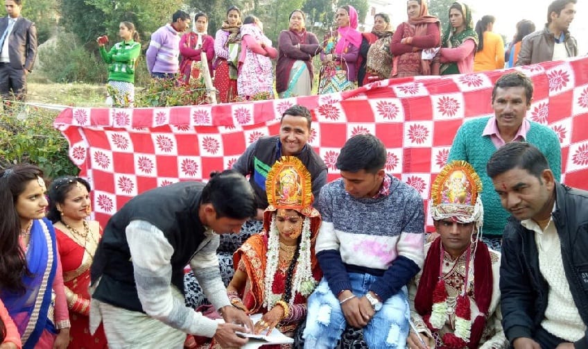 groom and bride promised not to use concietedness