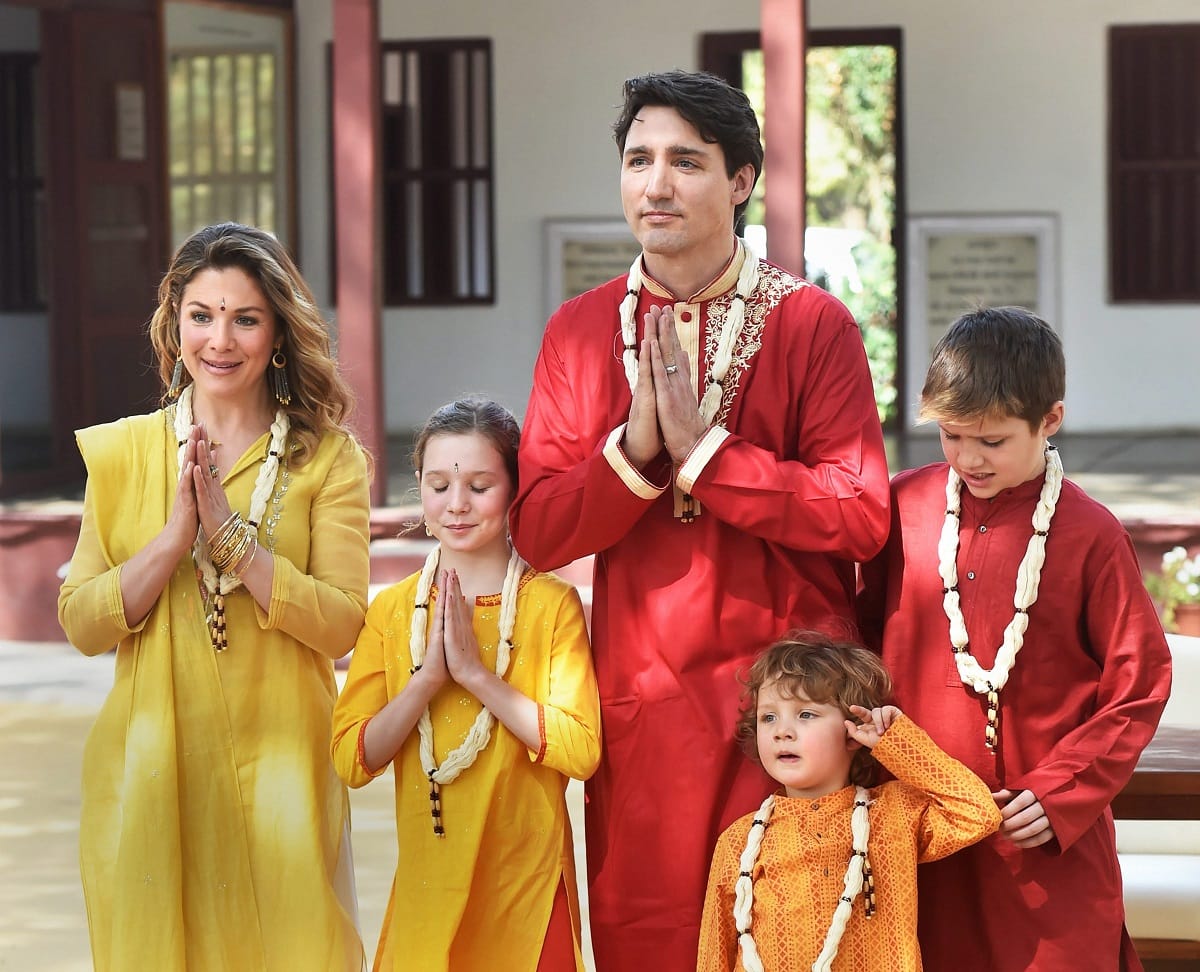 Canadian Prime Minister Justin Trudeau visits Gujarat with Family 