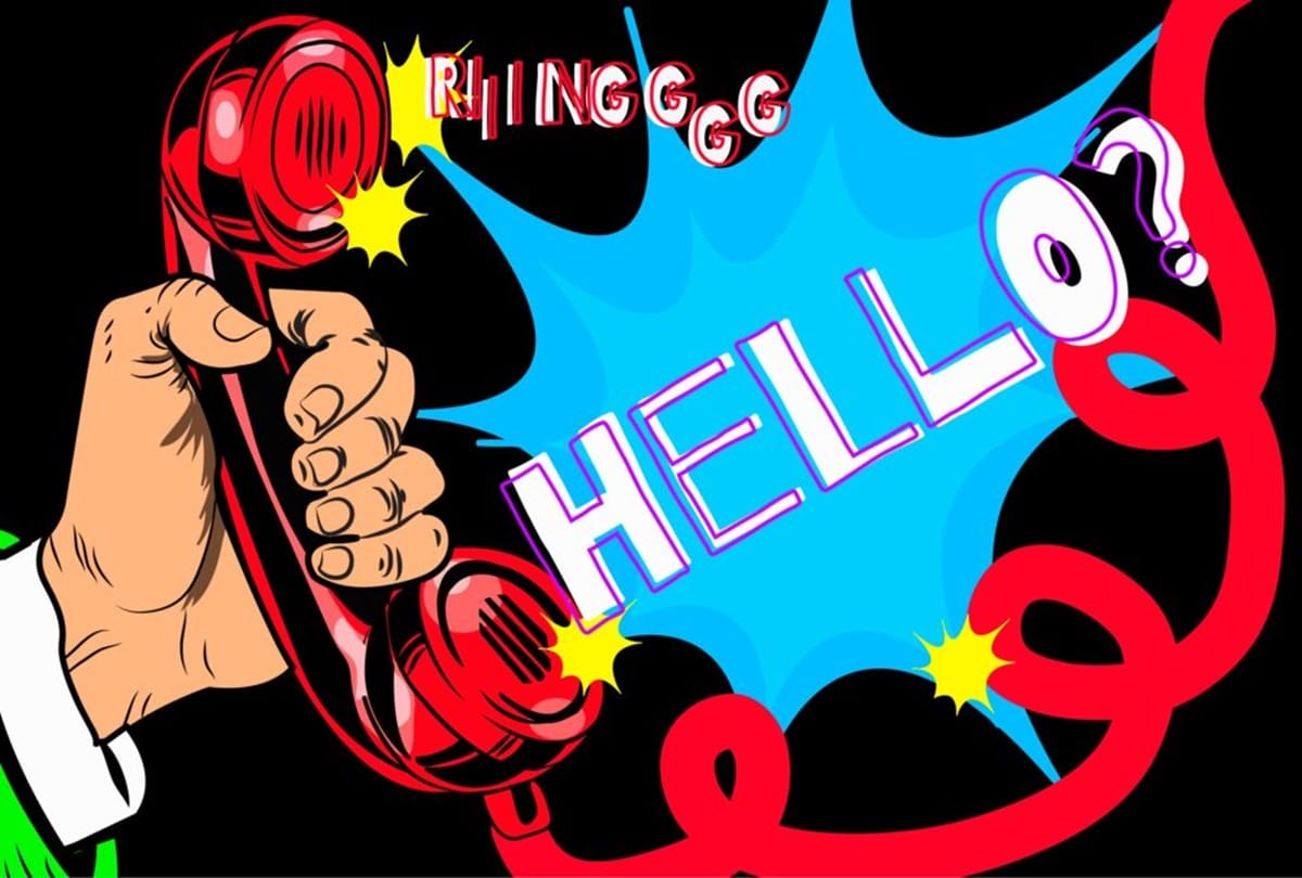 Why you used hello first before Starting conversation on phone 