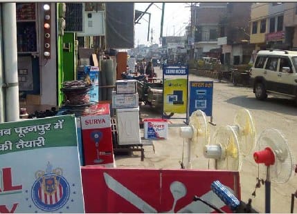 encroachment become havoc for commuters in Puranpur