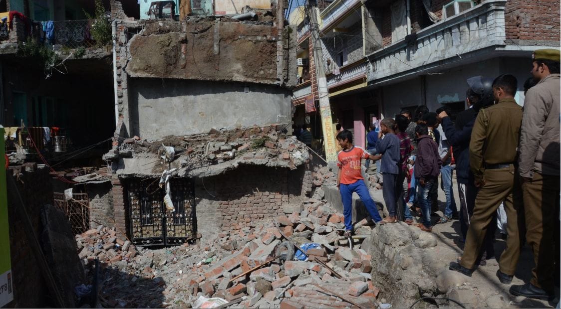 A woman died due to collapse of house during repair at jammu