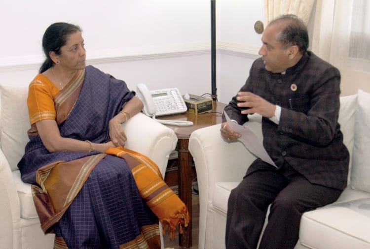 cm jairam thakur meets defence minister nirmala sitharaman