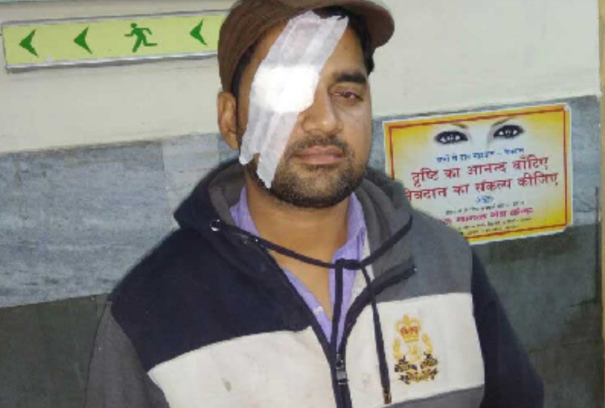 in a road rage in delhi four goons ruptures one eye of car driving man