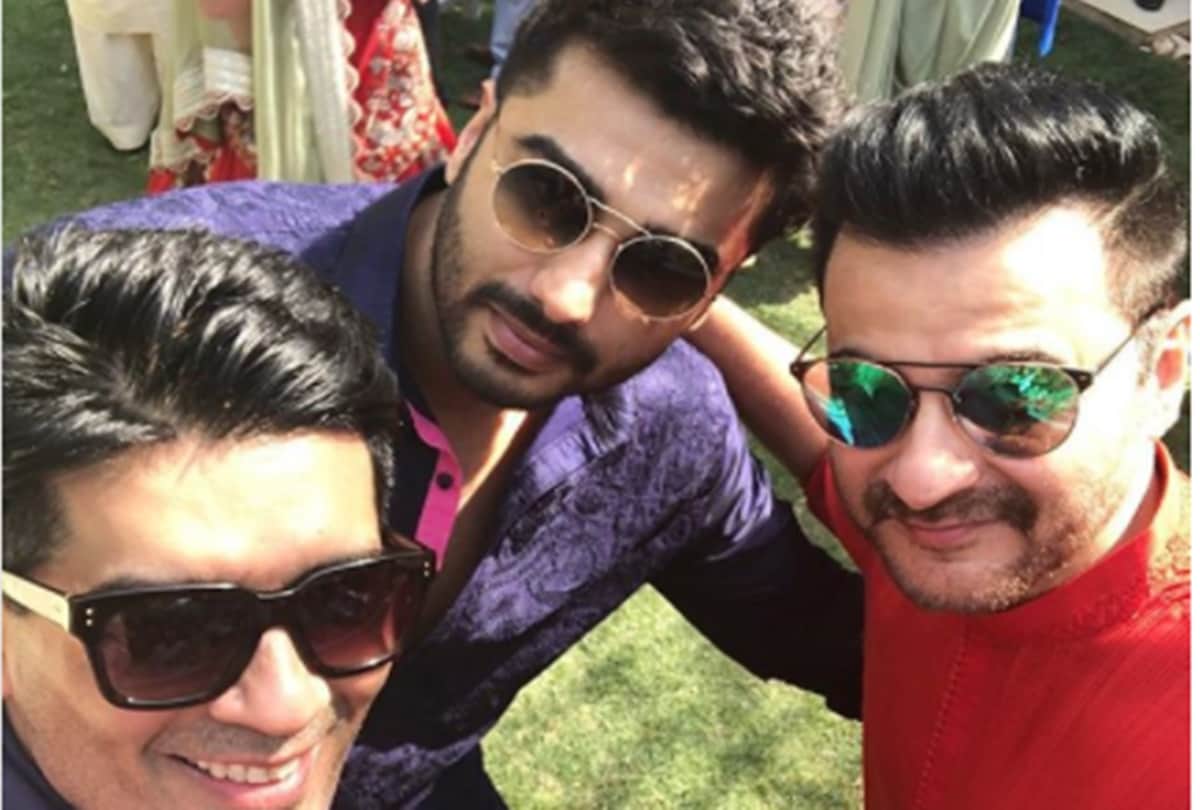 Arjun Kapoor, Manish Malhotra, Athiya Shetty spotted at sonam kapoor brother Mohit Marwah marriage