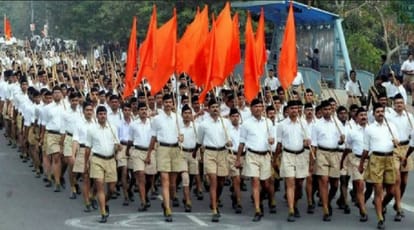 Hoarding cut off RSS community, police remained mute spectator, know what is the dispute