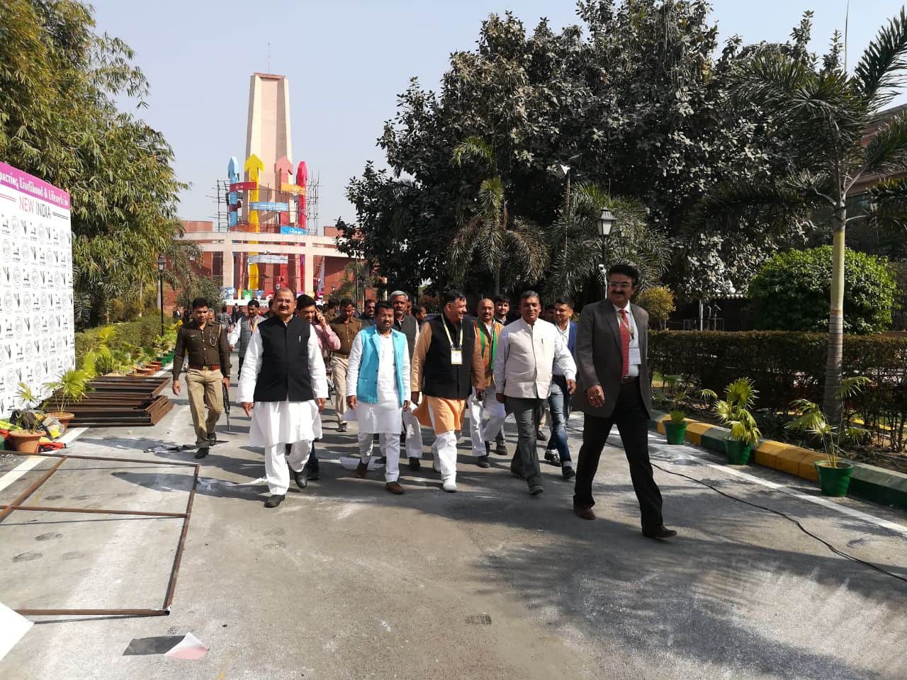 indra gandhi pratisthan decoration for investors summit