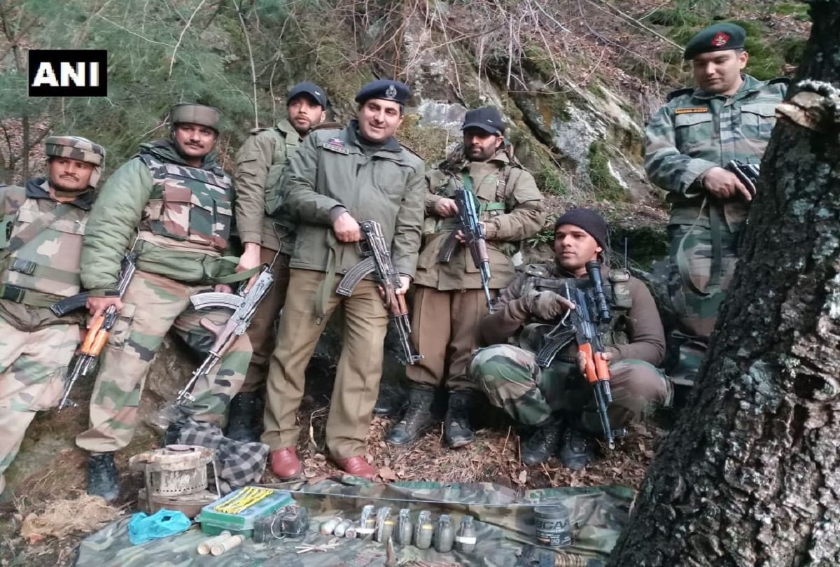 Jammu And Kashmir: arms & ammunition recovered by security force in poonch