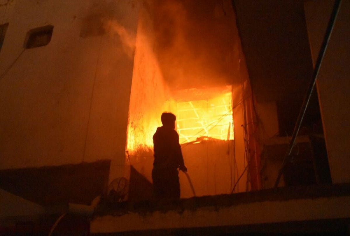 fire caught during marriage function