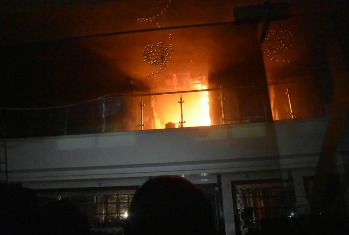 fire caught during marriage function