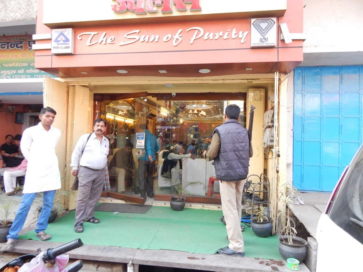 income tax survey in three jewellery showroom in ballia