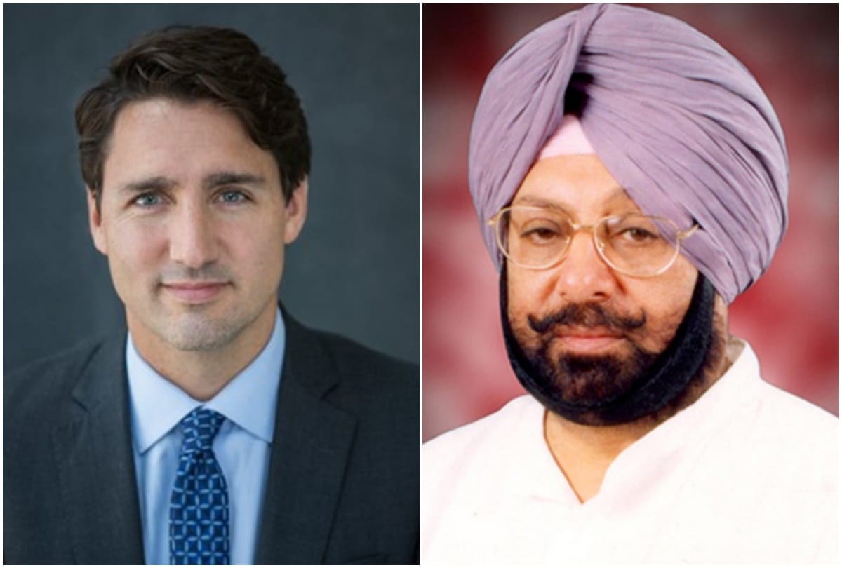 Justin Trudeau will meet Punjab chief minister captain Amrinder Singh on wednesday