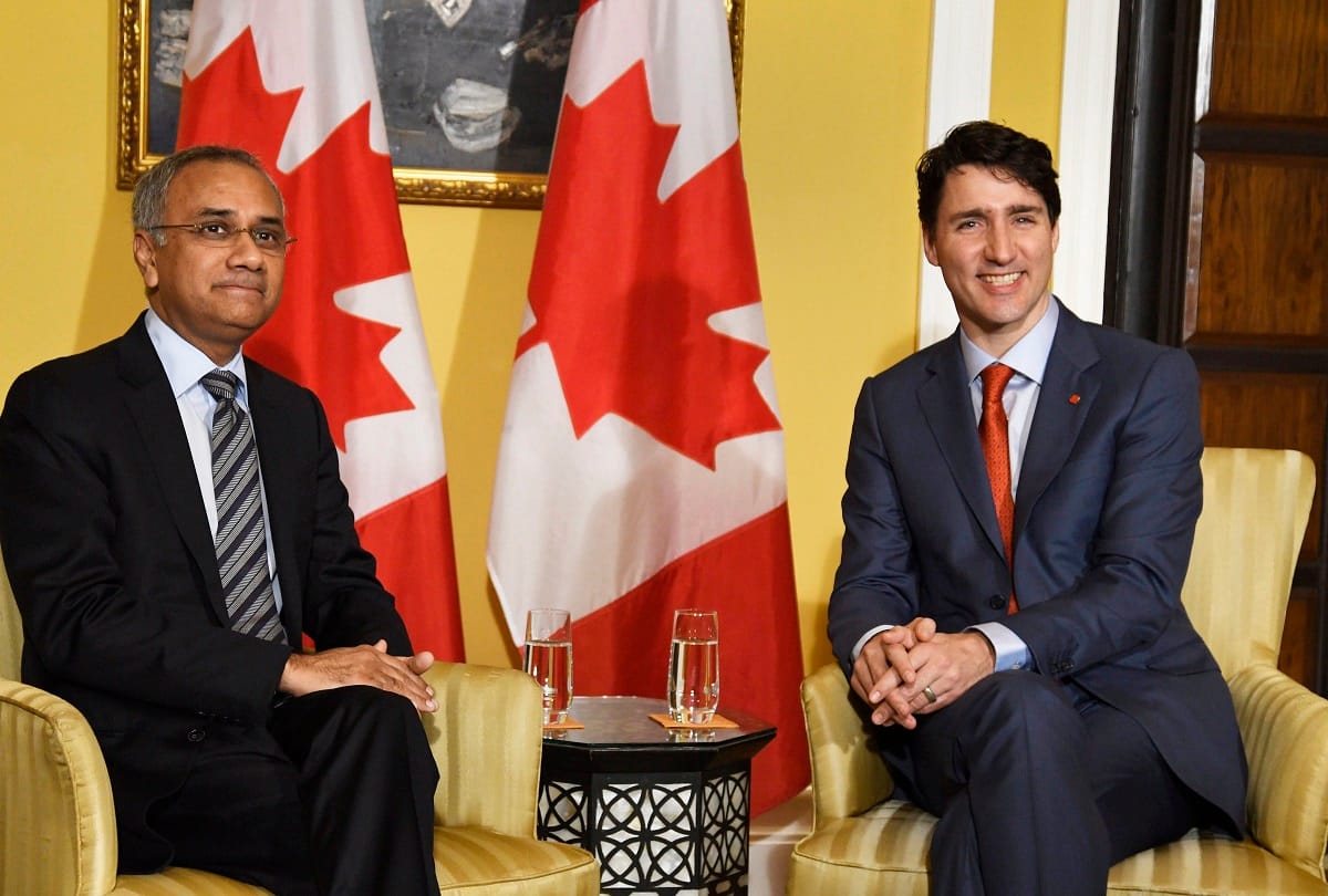 Indian businessmen meet with Canadian PM Justin Trudeau at Taj Mumbai maharashtra
