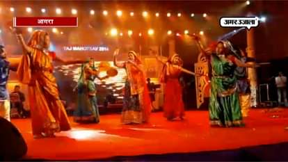 VIDEO AGRA TAJ MAHOTSAV MALINI AWASTHI FOLK MUSIC SONGS