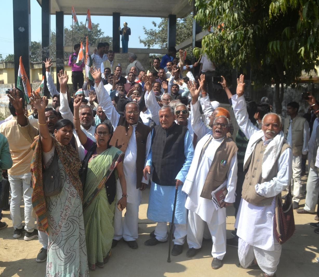 congress protest in purvanchal over pnb scam