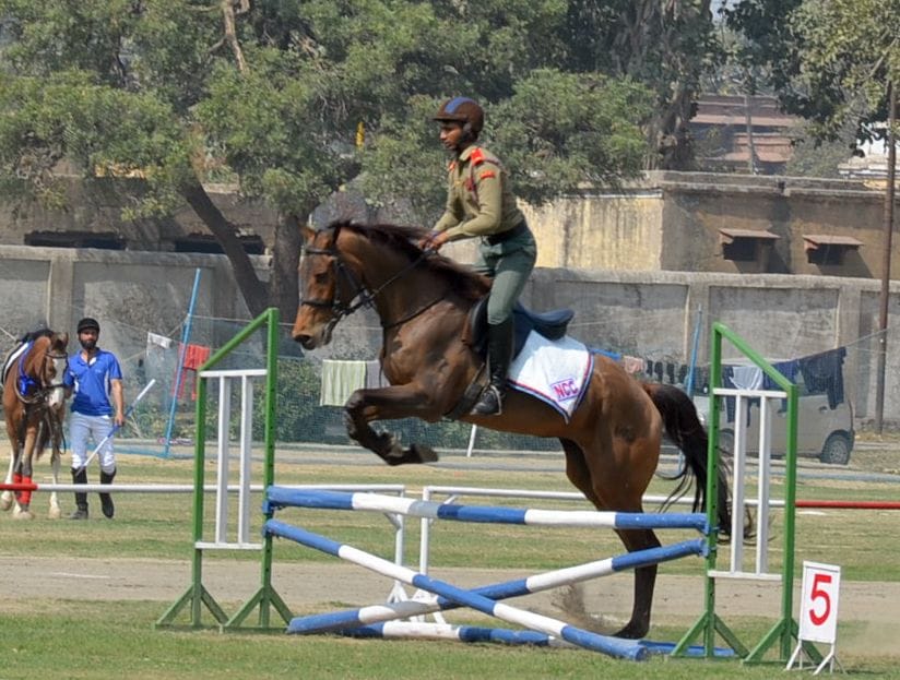 agra horse riding show in taj mahotsav 