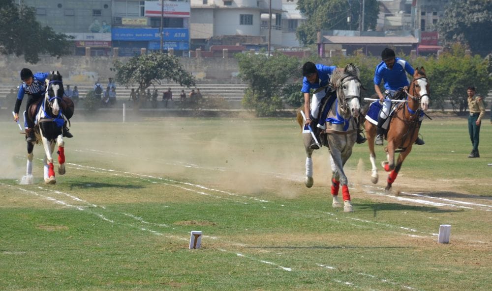 agra horse riding show in taj mahotsav 