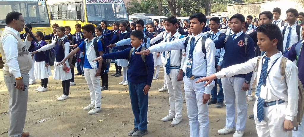 Usefulness of helmets told to the students