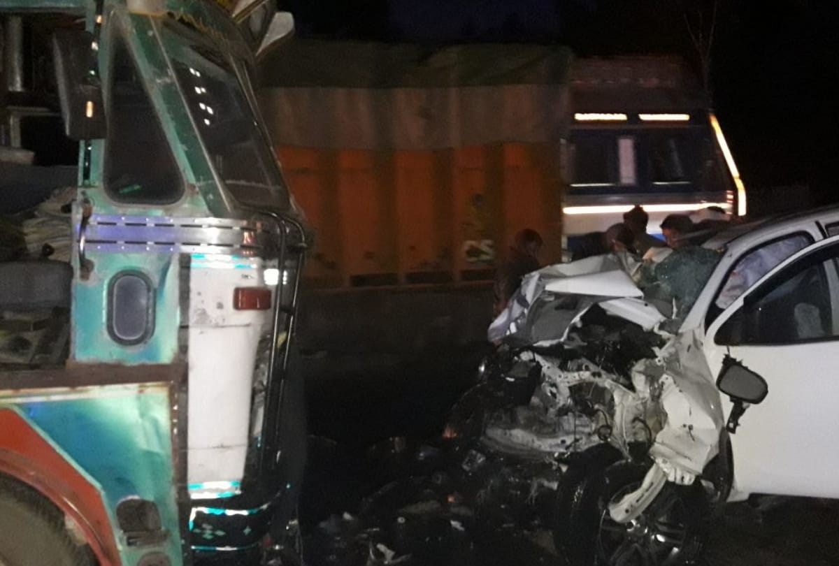 Noorpur BJP MLA Lokendra Singh died in a collision between his car and truck in Sitapur, Bijnor