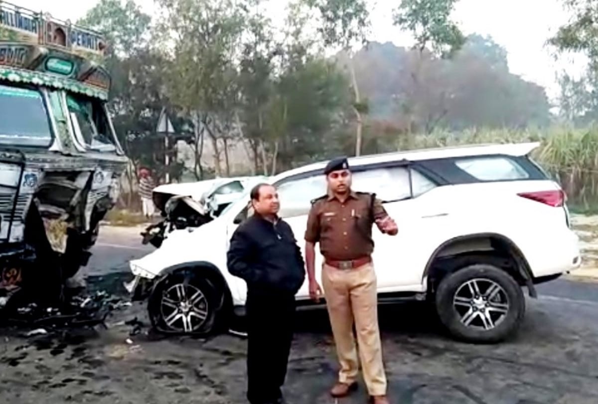 Noorpur BJP MLA Lokendra Singh died in a collision between his car and truck in Sitapur, Bijnor