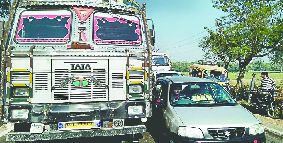 Truck crushed, death of a young man