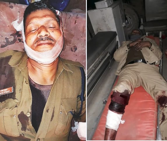 बांद्रा एक्सप्रेस में लूट की कोशिश, सिपाहियों को चाकू मारा