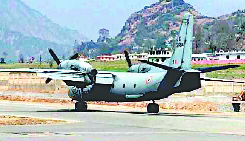 AN-32 loaded flight in Pithoragarh