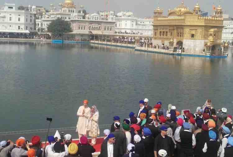 Canadian PM Justin Trudeau Golden Temple Amritsar Visit With Family