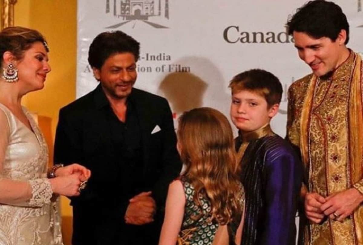 Canada PM Justin Trudeau Is Shah Rukh Khan Fan Meets Bollywood Celebrities With Family In Sherwani