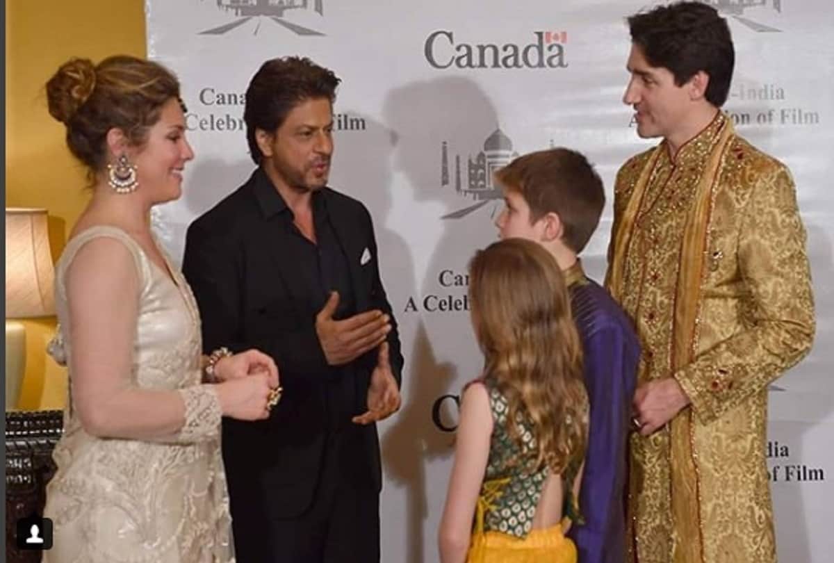 Canada PM Justin Trudeau Is Shah Rukh Khan Fan Meets Bollywood Celebrities With Family In Sherwani