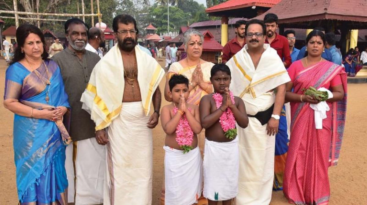 Ritual of Chooral Muriyal in Kuthiyottam tradition at Chettikulangara temple in Alleppey Kerala