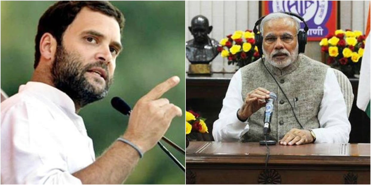Rahul gandhi slams pm modi mann ki baat over pnb and rafale scam